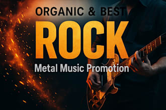 promote your heavy rock metal to 900 active playlist curator and real audience