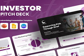 investor pitch deck, startup presentation, business plan ms powerpoint animation