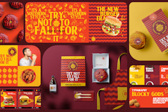 design a premium logo with a complete visual brand identity kit