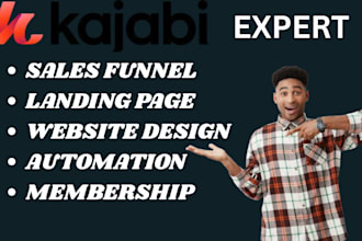 be your kajabi expert for website kajabi online course and membership