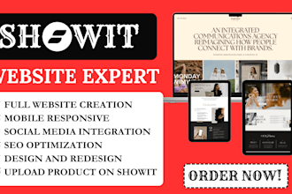 design, redesign showit, update and customize showit website, showit template