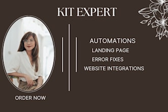 do convertkit automation newsletter landing page design email marketing