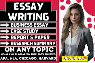 do urgent essay writing, case study, research and summary, report and paper