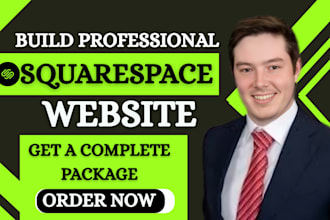 design or redesign your custom squarespace website with SEO and store setup