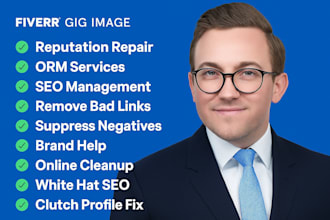remove negative links and repair your online reputation