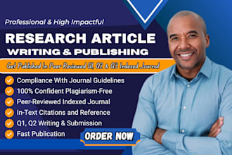 write and publish research articles in a peer reviewed q1 q2 indexed journal