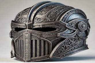 create 3d cosplay, 3d armor, cosplay prop, cosplay helmet, halloween mask