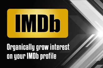 do organic promotion for your imbd profile and increase starmeter rating