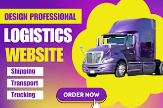 build logistics website ,dispatch ,transport and cargo website