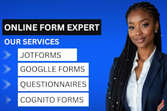fill online survey, google form, responsive typeform cognito form, online survey