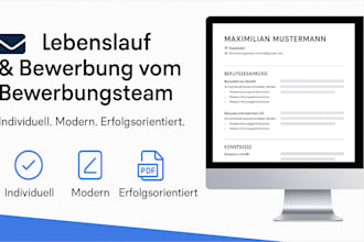 create and optimize your german resume as a professional PDF