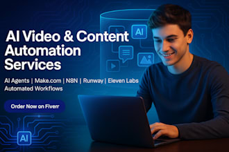 ai video content automation with make com n8n ai agent runway eleven