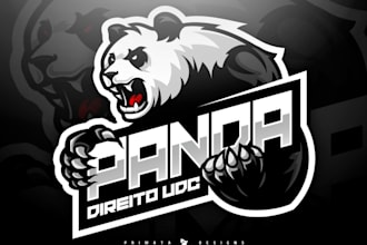 custom panda logo design cute, bold and unforgettable