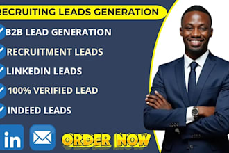 do b2b recruitment leads generation, linkedin leads  build a prospect email list