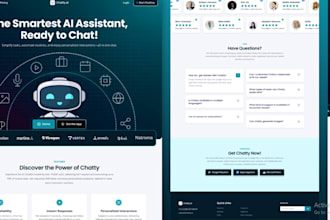 develop ai chatbot, ai website, ai saas or ai software