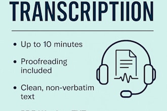 transcribe audio or video to text accurately and professionally