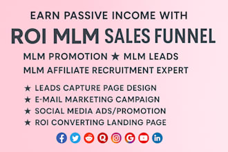 mlm promotion, affiliate recruitment, mlm sales funnel, mlm leads, affiliate