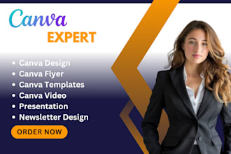 do premium canva design canva presentation  canva templates and social media