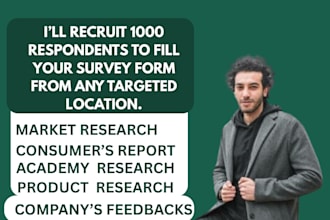 recruit respondents worldwide USA UK, germany for online survey, market research