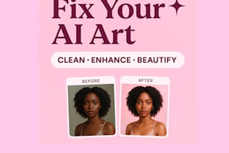fix and enhance ai images for social media or printing