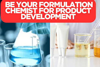 be your formulation chemist for product development