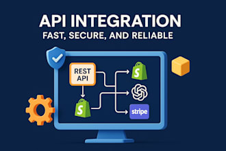 integrate any API including rest, shopify, stripe, zapier, make, openai and more