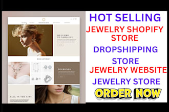 design jewelry store jewelry website dropshipping store shopify jewelry
