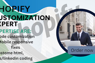 shopify custom coding, shopify theme customization, shopify bug fix expert