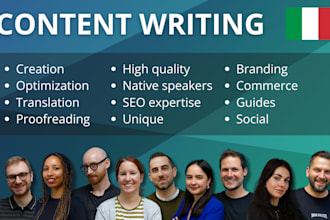 write high quality SEO blog posts and articles in italian