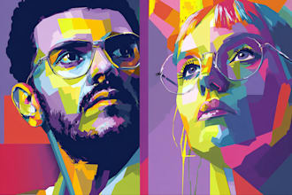 make a beautiful wpap pop art portrait