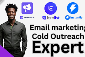 setup optimize manage cold email outreach on instantly smartlead lemlist