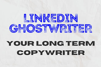 be your long term linkedin copywriter for engaging posts