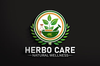 do natural,eco,modern herbar and medical logo design for you