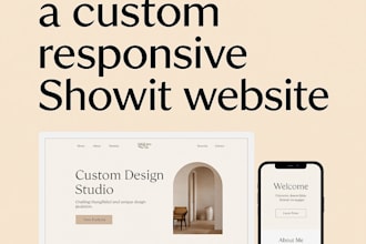 design a custom responsive showit website