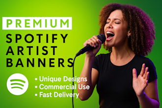 design a spotify banner, cover art, and soundtrap header