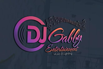custom musician logo design stylish, professional  stage ready