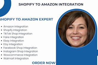 connect amazon seller central and shopify store for product syncing and SEO