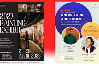 design eye catching business event or promotional flyer