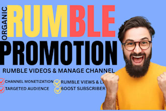do rumble promotion with rumble video ads, rumble video promotion, rumble views