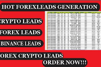 give you forex leads, crypto leads, forex leads, crypto leads, database