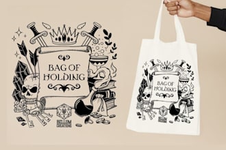 design tote bags and accessories for etsy amazon and printify shops