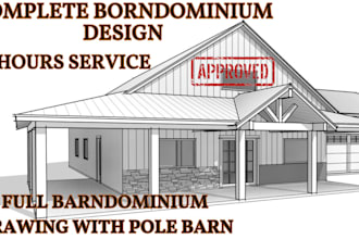 draft floor plans, mep, hvac, barndominium, site plans, and elevations