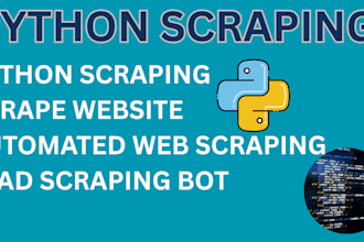 do python scraping, scrape website, automated web scraping, lead scraping bot