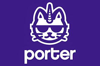 create high quality dogs, cats, pets cartoon logo
