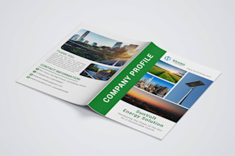 design premium corporate design services company profile, brochure, white paper