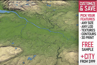 digital elevation model,gis contours,topo map,dem mapping, dsm to dtm,3d terrain