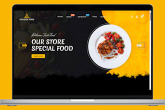 build catering website meal prep shopify store restaurant website food website