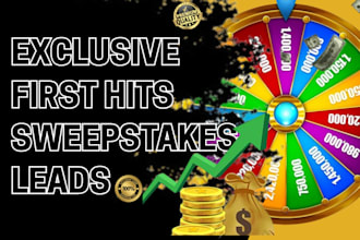 generate exclusive first hits sweepstakes leads