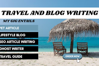 write and design original travel guide series