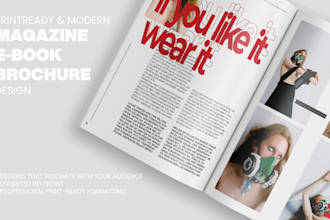create a professional and custom magazine layout